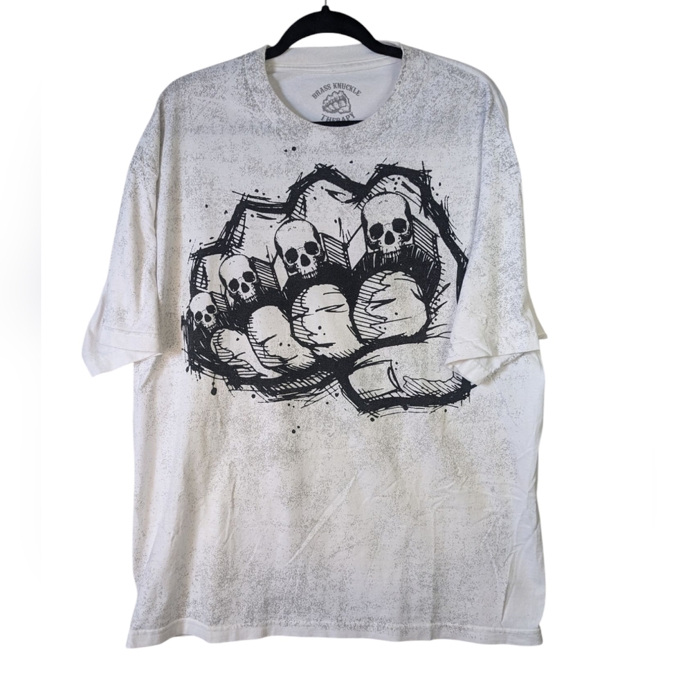 Brass Knuckle Therapy White, Grey And Black Graphics In Mens Size XL